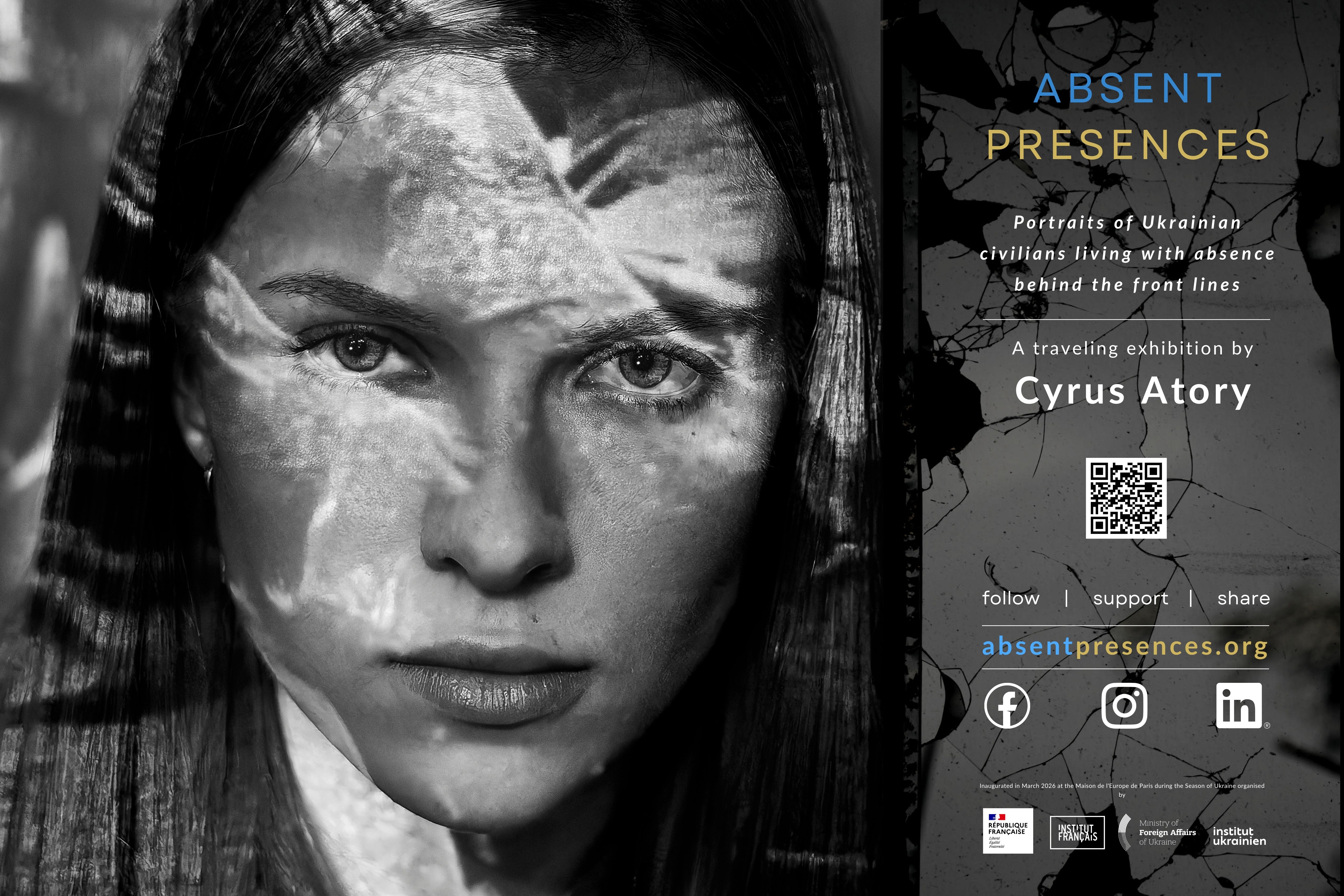 Absent Presences, a traveling exhibition by Cyrus Atory