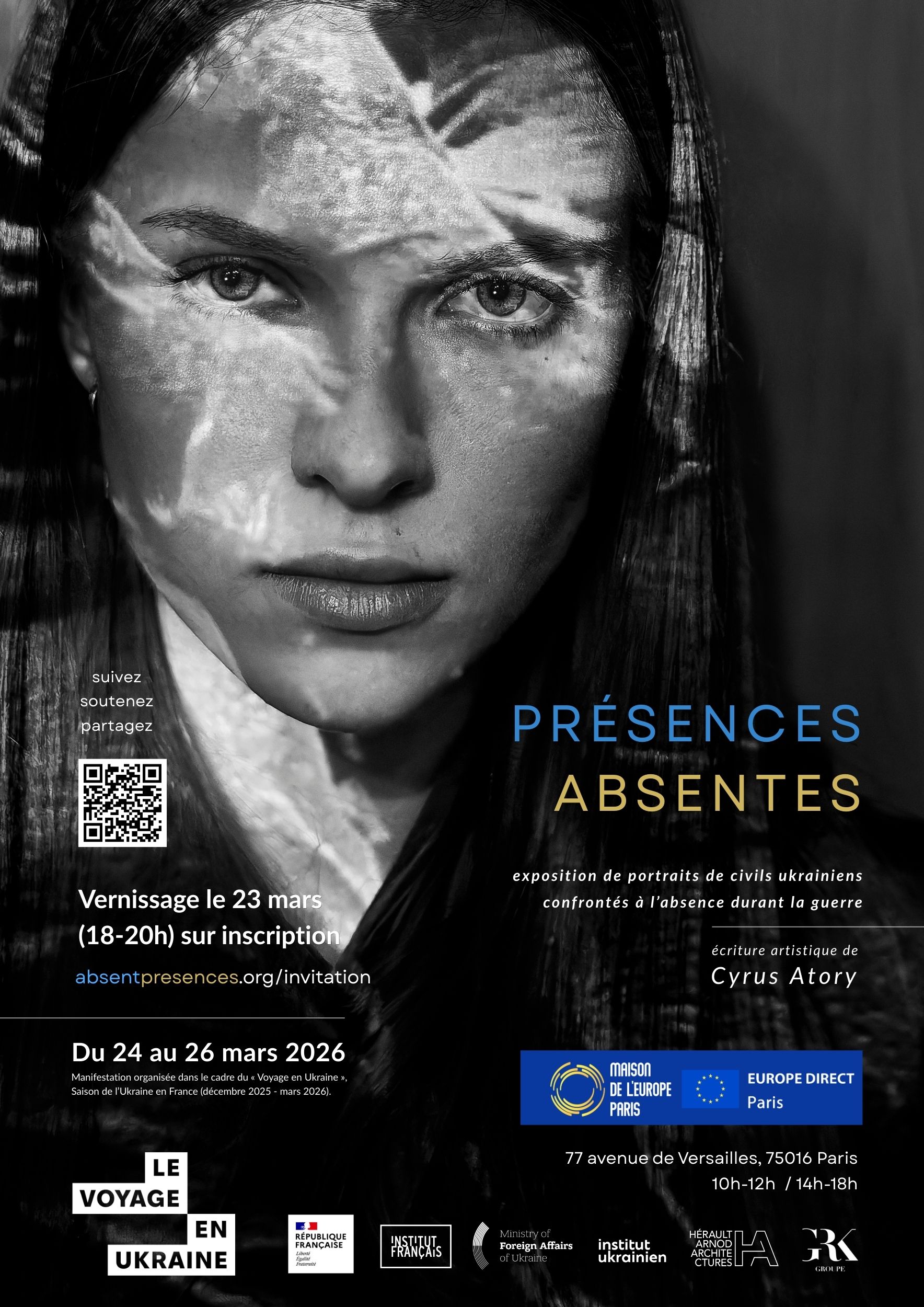 Absent Presences, Maison de l'Europe de Paris, Mars 24-26 2026